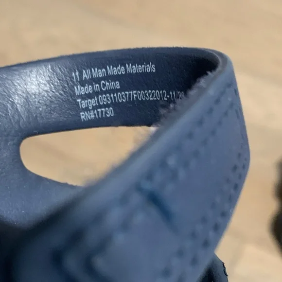 Cat & Jack Dark Blue Double-Buckle Kids Sandals Size 11 - Picture 5 of 5